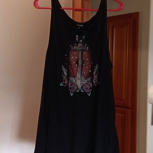 Torrid size 3 tank top with cross string breast top
